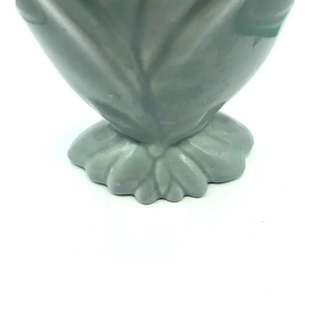 Haeger Pottery‎ light Gray Fan Tulip Vase1948 Vintage rare